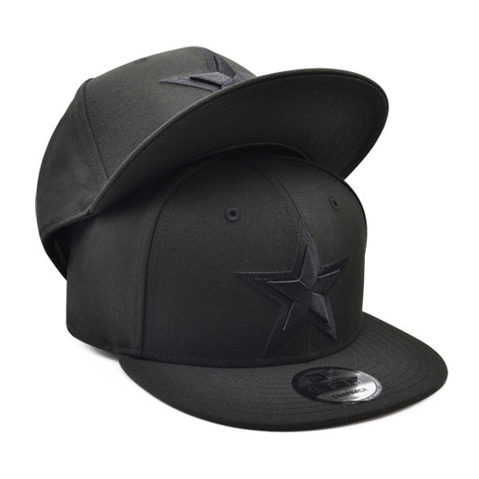 Dallas Cowboys New Era NFL BOB Black on Black 9FIFTY Snapback Hat - Black