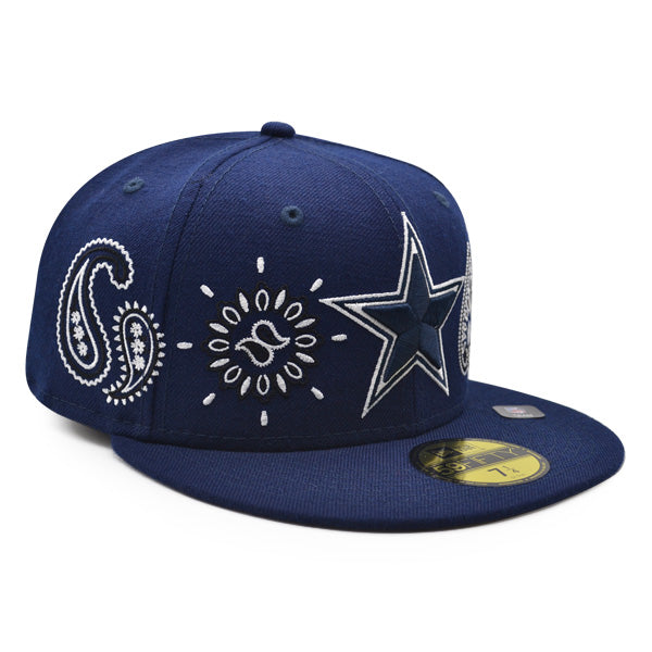 Dallas Cowboys PAISLEY ALL-OVER Exclusive New Era 59Fifty Fitted Hat - Navy/White