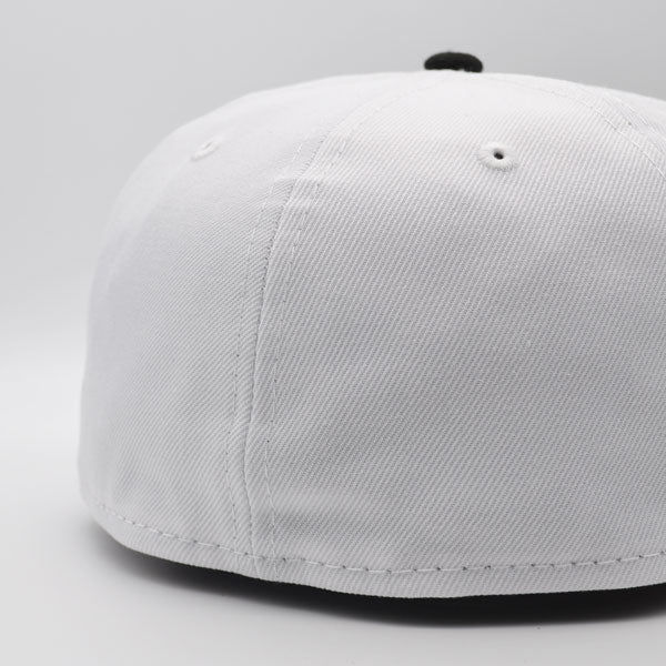Dallas Cowboys TOP 2TONE Exclusive New Era 59Fifty Fitted Hat - White/Black/Turquoise Outline
