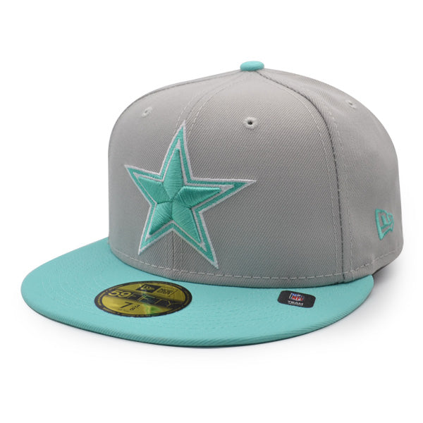 Dallas Cowboys TOP 2TONE Exclusive New Era 59Fifty Fitted Hat - Gray/Turquoise