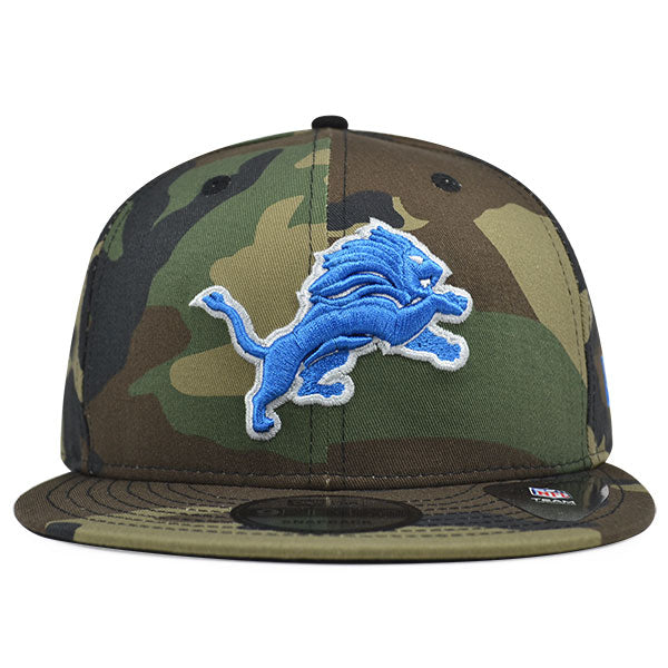 Detroit Lions New Era NFL Woodland Camo Snapback 9Fifty Hat