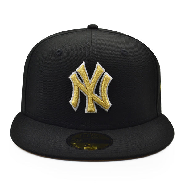 New York Yankees 1999 WORLD SERIES Exclusive New Era 59Fifty Fitted Hat – Black/Metallic Gold