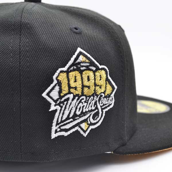 New York Yankees 1999 WORLD SERIES Exclusive New Era 59Fifty Fitted Hat – Black/Metallic Gold