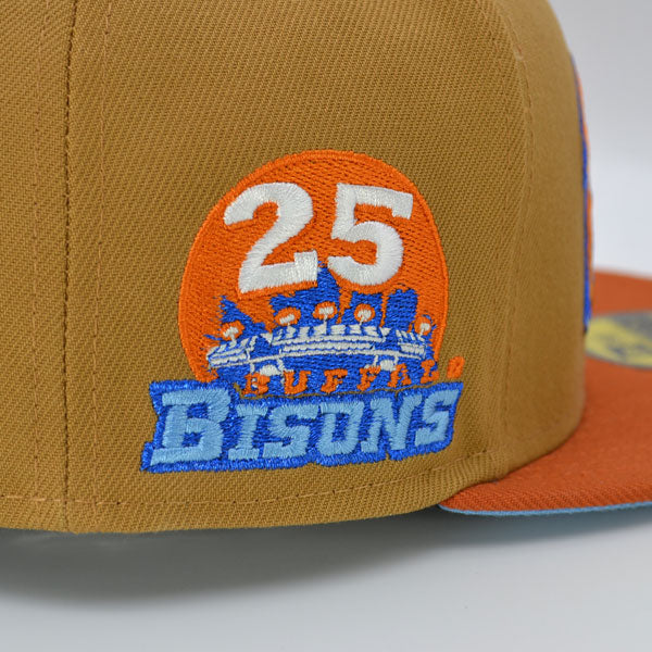 Buffalo Bisons 25th Anniversary Exclusive New Era 59Fifty Fitted Hat - Wheat/Rust