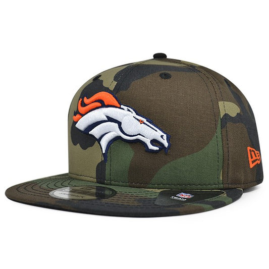 Denver Broncos New Era NFL Woodland Camo Snapback 9Fifty Hat