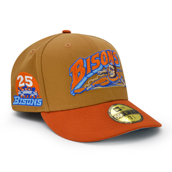Buffalo Bisons 25th Anniversary Exclusive New Era 59Fifty Fitted Hat - Wheat/Rust
