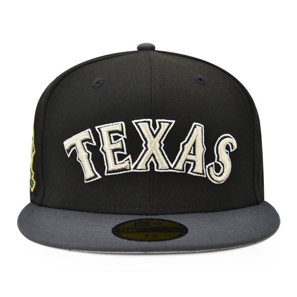 Texas Rangers 2019 FINAL SEASON Exclusive New Era 59Fifty Fitted Hat - Black/Graphite