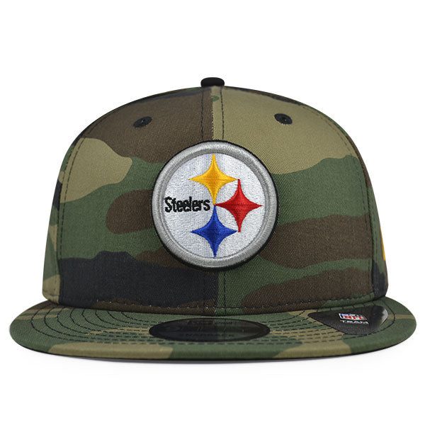 Pittsburgh Steelers New Era NFL Woodland Camo Snapback 9Fifty Hat