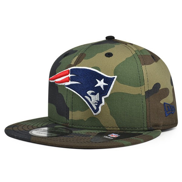 New England Patriots New Era NFL Woodland Camo Snapback 9Fifty Hat