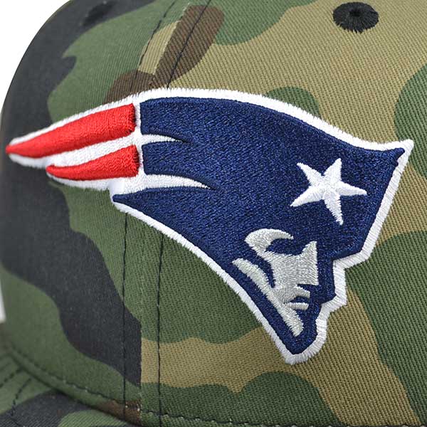 New England Patriots New Era NFL Woodland Camo Snapback 9Fifty Hat