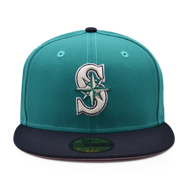 Seattle Mariners NEW 2023 ALL-STAR GAME Exclusive New Era 59Fifty Fitted Hat – Teal/Navy/Pink Bottom