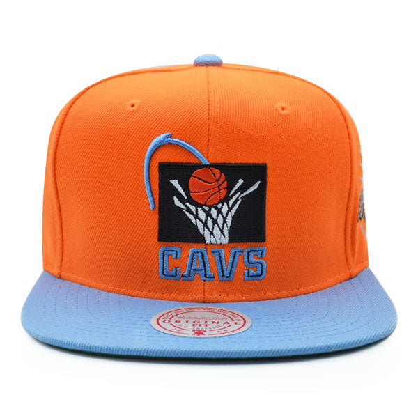 Cleveland Cavaliers 1997 NBA ALL-STAR GAME Exclusive Mitchell & Ness Snapback Hat - Orange/Sky
