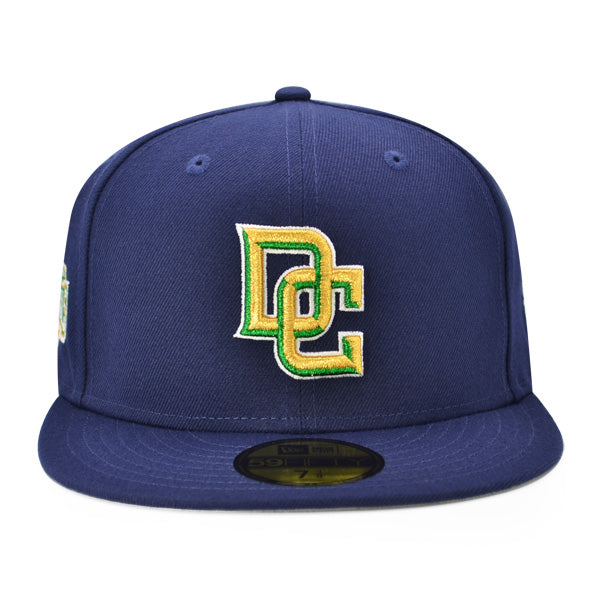 Washington Nationals ALTERNATE TEAM Side Patch Exclusive New Era 59Fifty Fitted Hat - Navy/Metallic Gold/Emerald