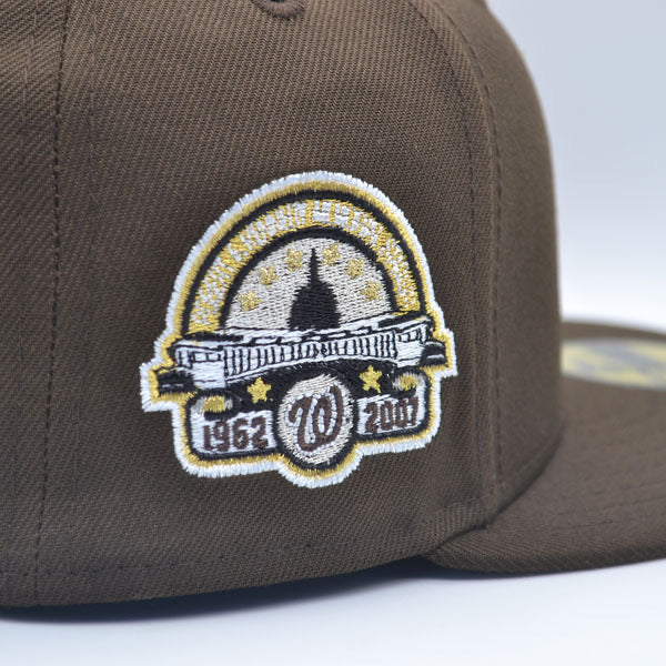 Washington Nationals RFK STADIUM 45 YEARS Exclusive New Era 59Fifty Fitted Hat – Walnut