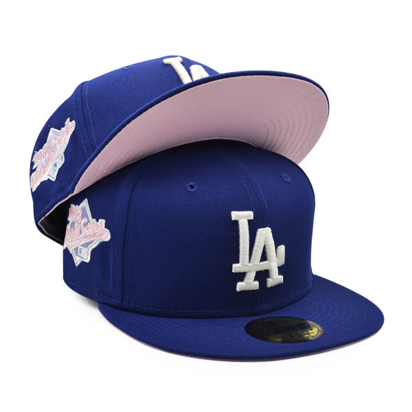 Los Angeles Dodgers 1988 WORLD SERIES New Era POP-ALOT 59Fifty Fitted Hat - Royal/Pink Bottom