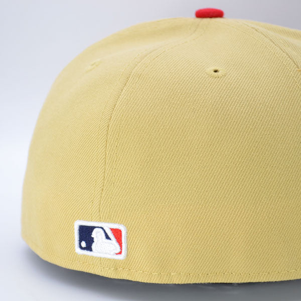 Washington Nationals NATIONAL LEAGUE CONFERENCE Exclusive New Era 59Fifty Fitted Hat  - Vegas Gold/Red
