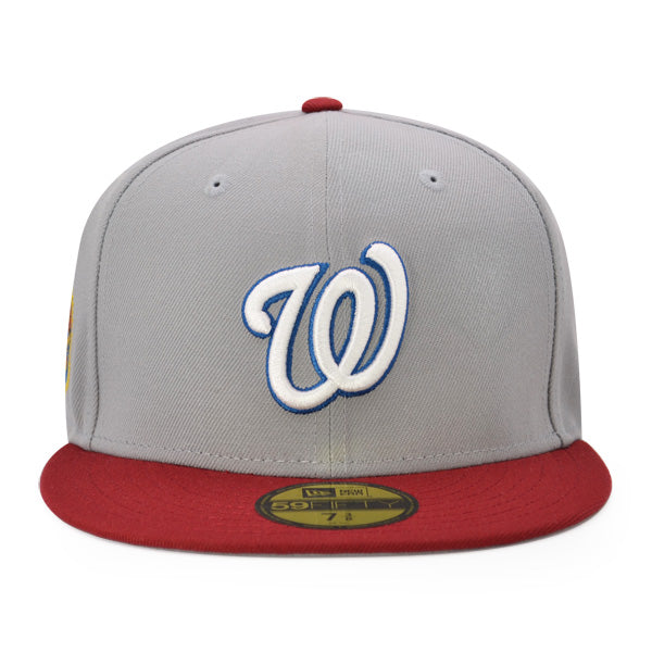 Washington Nationals 2008 INAUGURATION Exclusive New Era 59Fifty Fitted Hat  - Gray/Brick