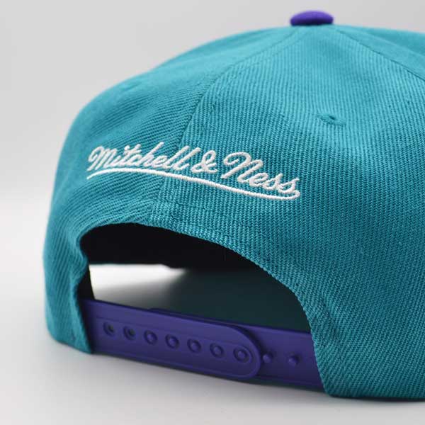 Charlotte Hornets 1991 NBA ALL-STAR GAME Exclusive Mitchell & Ness Snapback Hat - Teal/Purple