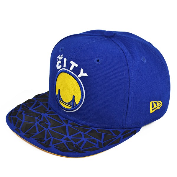 Golden State Warriors RUBBER MATTE VIZE SNAPBACK 9Fifty New Era NBA Hat