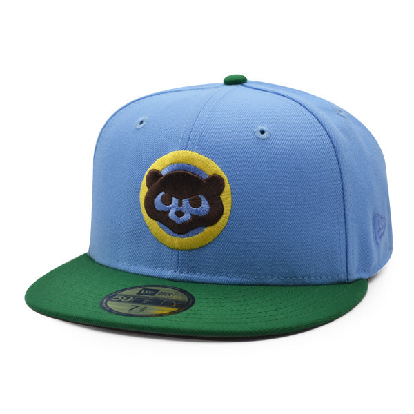 Chicago Cubs 1990 ALL-STAR GAME Exclusive New Era 59Fifty Fitted Hat - Sky/Green