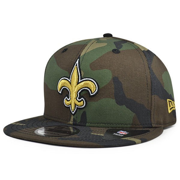 New Orleans Saints New Era NFL Woodland Camo Snapback 9Fifty Hat