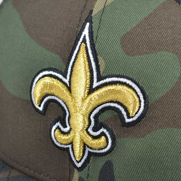 New Orleans Saints New Era NFL Woodland Camo Snapback 9Fifty Hat