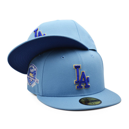 Los Angeles Dodgers 50th Anniversary Exclusive New Era 59Fifty Fitted Hat - Sky/Royal