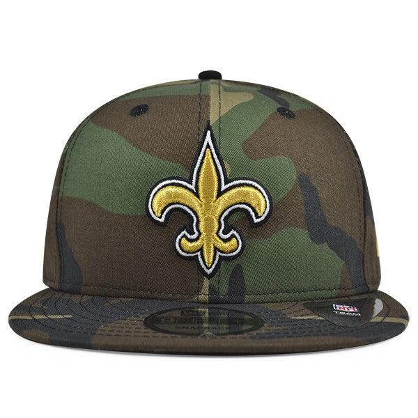 New Orleans Saints New Era NFL Woodland Camo Snapback 9Fifty Hat