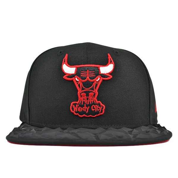 Chicago Bulls RUBBER MATTE VIZE SNAPBACK 9Fifty New Era NBA Hat