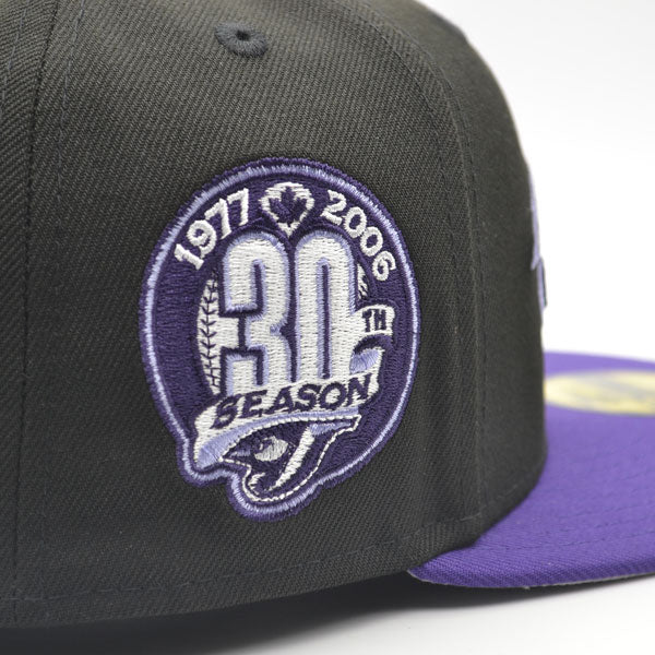 Toronto Blue Jays 30th Anniversary Exclusive New Era 59Fifty Fitted Hat - Black/Purple