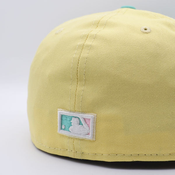 Houston Astros 50th Anniversary Exclusive New Era 59Fifty Fitted Hat – Soft Yellow/Mint/Pink Bottom