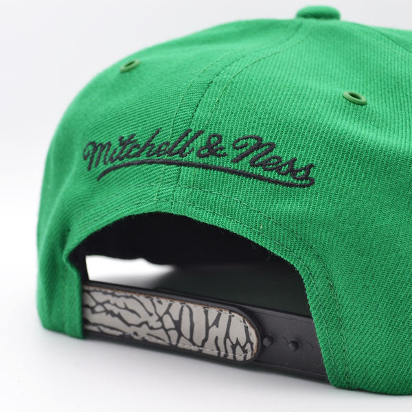 Chicago Bulls Exclusive Mitchell & Ness AIR JORDAN DAY 3 Snapback Hat - Green/Concrete