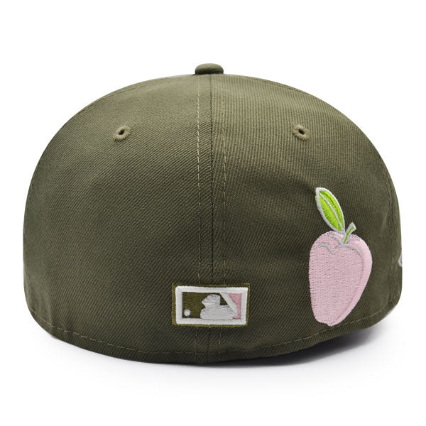 New York Yankees 27x WORLD SERIES CHAMPIONS New Era 59Fifty Fitted Hat – Olive/Pink Bottom