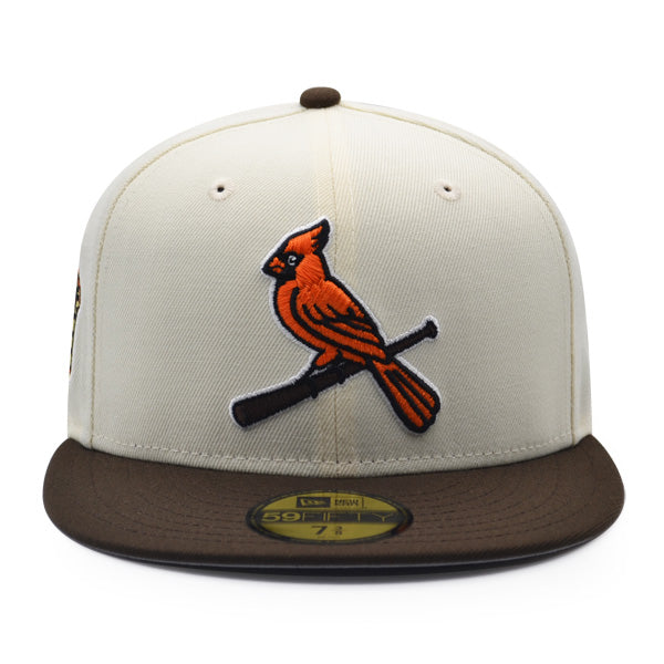 St.Louis Cardinals Busch Stadium Exclusive New Era 59Fifty Fitted Hat - Chrome/Orange/Brown