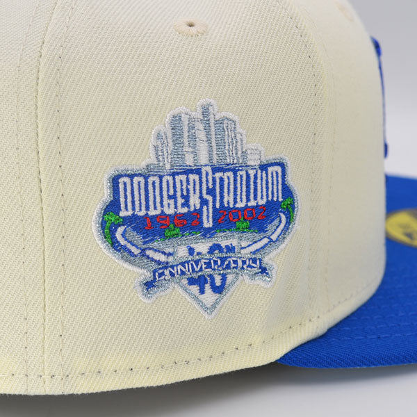 Los Angeles Dodgers 40th ANNIVERSARY Exclusive New Era 59Fifty Fitted Hat – Chrome/Royal