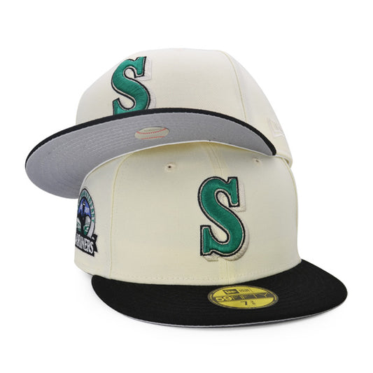 Seattle Mariners 30th ANNIVERSARY Exclusive New Era 59Fifty Fitted Hat – Chrome/Black