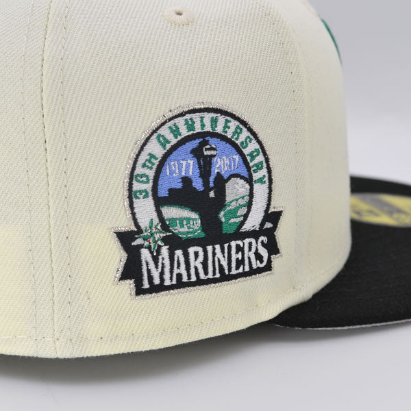 Seattle Mariners 30th ANNIVERSARY Exclusive New Era 59Fifty Fitted Hat – Chrome/Black