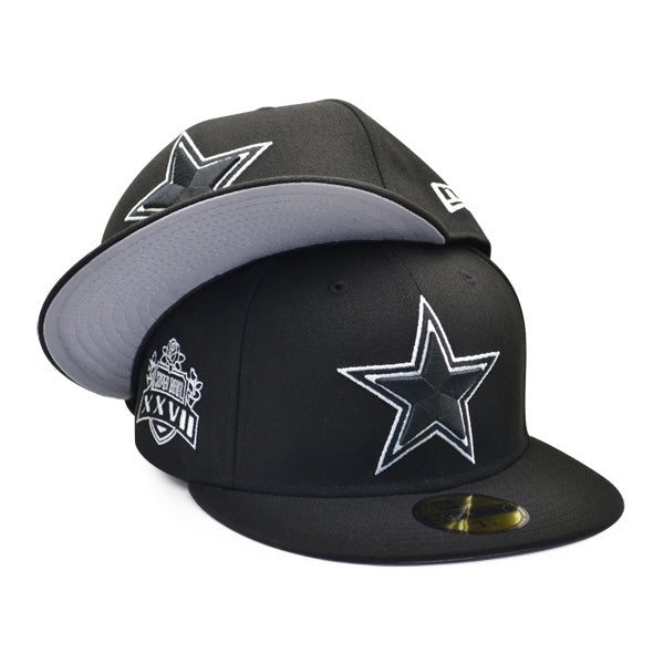 Dallas Cowboys SUPER BOWL XXVll Exclusive New Era 59Fifty Fitted NFL Hat -Black/White