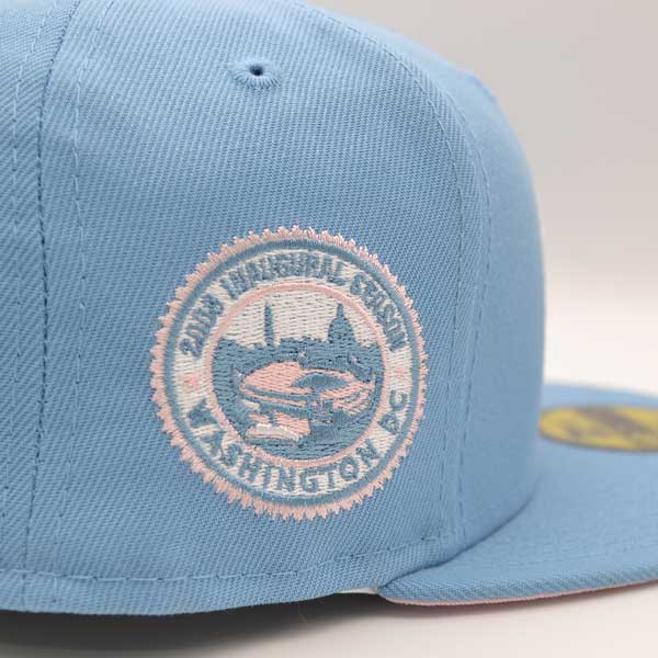 Washington Nationals 2008 INAUGURAL SEASON Exclusive New Era 59Fifty Fitted Hat – Sky/Pink Bottom