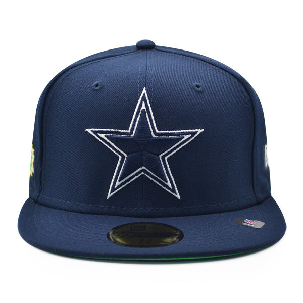 Dallas Cowboys SUPER BOWL XXX Citrus Pop Exclusive New Era 59Fifty Fitted NFL Hat -Navy/Citrus Green