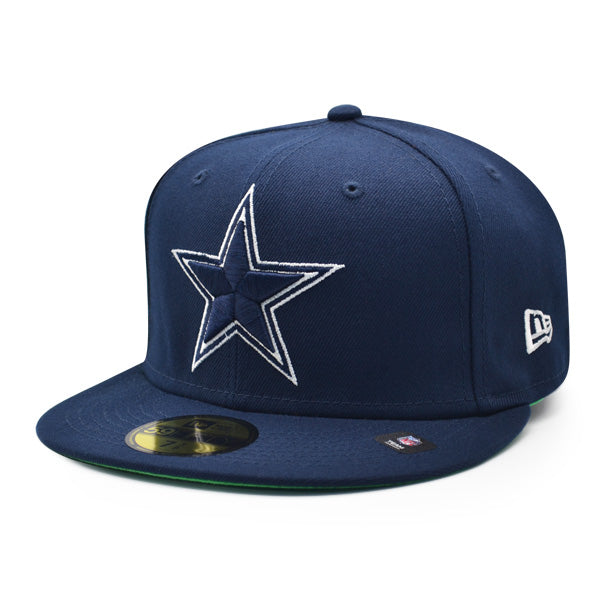 Dallas Cowboys SUPER BOWL XXX Citrus Pop Exclusive New Era 59Fifty Fitted NFL Hat -Navy/Citrus Green
