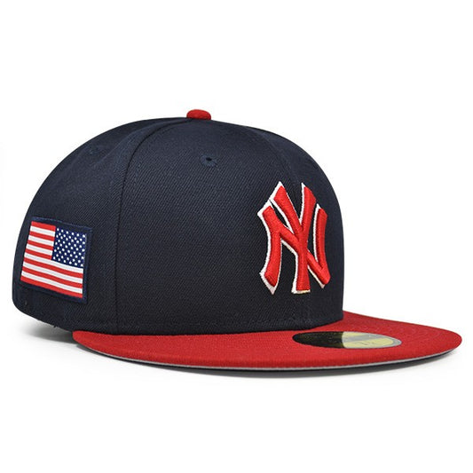 New York Yankees USA COUNTRY COLORS FITTED 59Fifty New Era MLB Hat