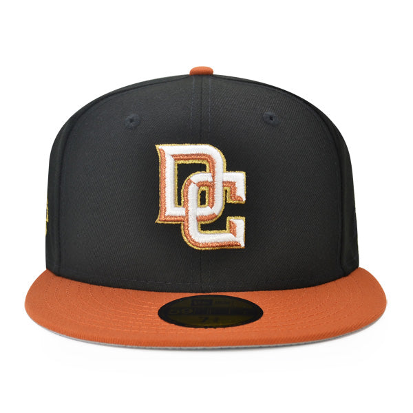 Washington Nationals RFK 45 Years Exclusive New Era 59Fifty Fitted Hat - Black/Rust Orange