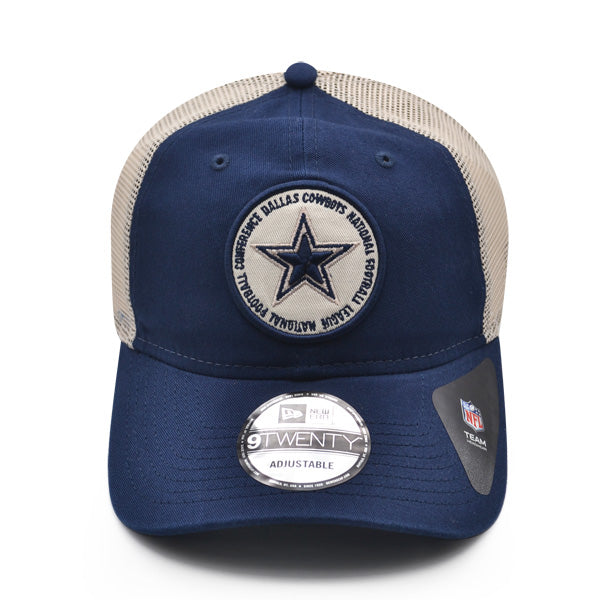 Dallas Cowboys New Era CIRCLE TRUCKER 9Twenty Snapback Hat - Navy/White