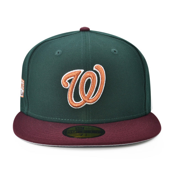 Washington Nationals 2018 ALL-STAR GAME Exclusive New Era 59Fifty Fitted Hat - Dark Green/Maroon