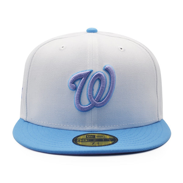 Washington Nationals 10 YEARS Exclusive New Era 59Fifty Fitted Hat – White/Sky