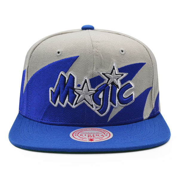 Orlando Magic NBA Mitchell & Ness SHARKTOOTH Snapback Hat - Royal/Gray