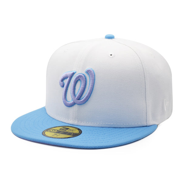 Washington Nationals 10 YEARS Exclusive New Era 59Fifty Fitted Hat – White/Sky