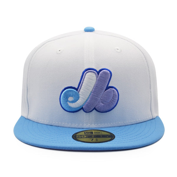 Montreal Expos 35th ANNIVERSARY Exclusive New Era 59Fifty Fitted Hat – White/Sky