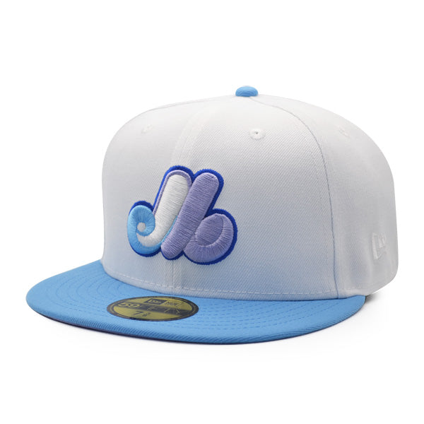 Montreal Expos 35th ANNIVERSARY Exclusive New Era 59Fifty Fitted Hat – White/Sky